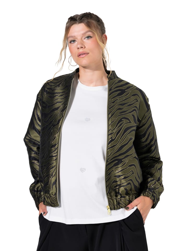 Kurzjacke in dunkel khaki