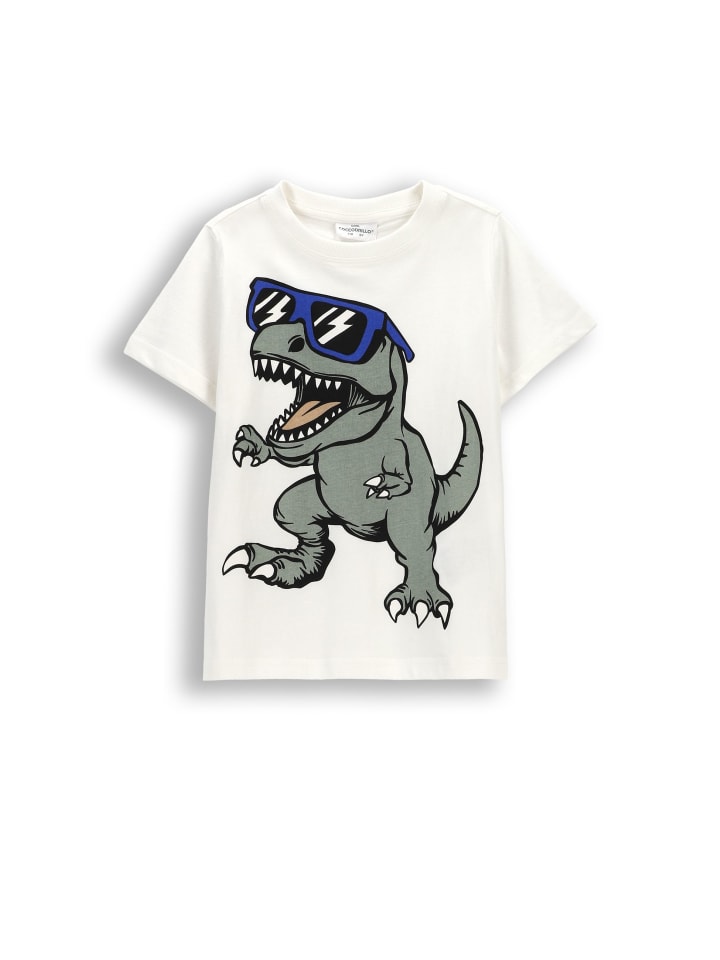 T-shirt mit kurzen Ärmeln in ecru