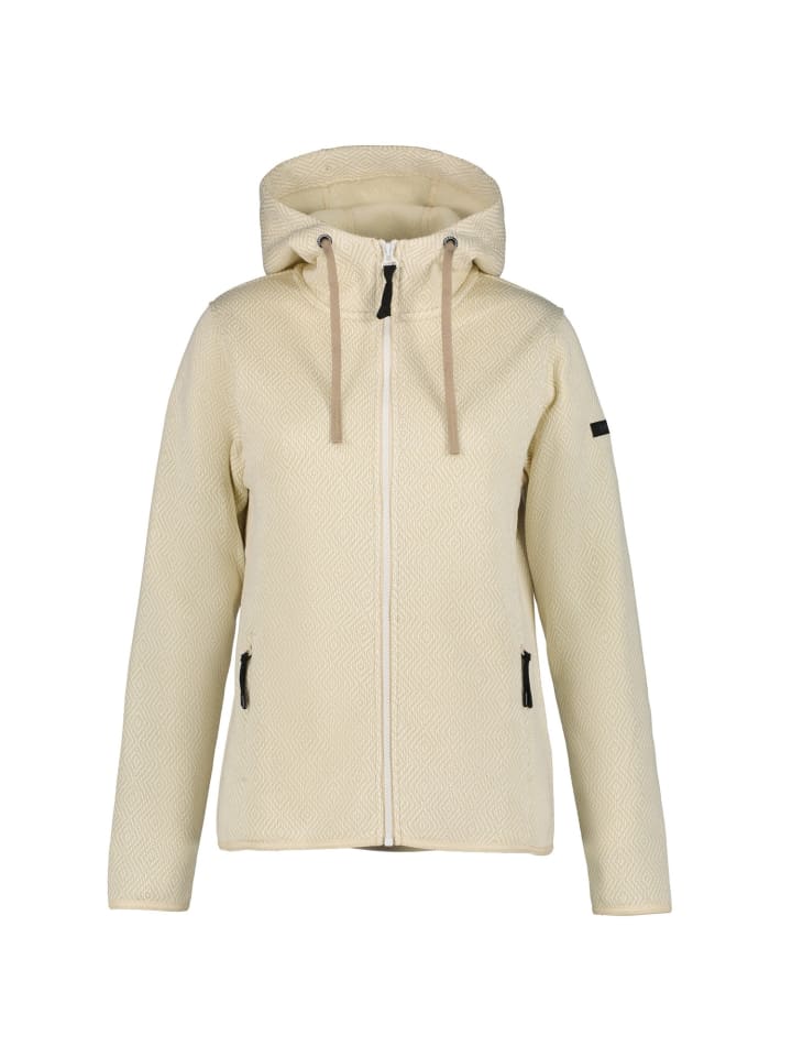 Auen Midlayer mit Kapuze in beige