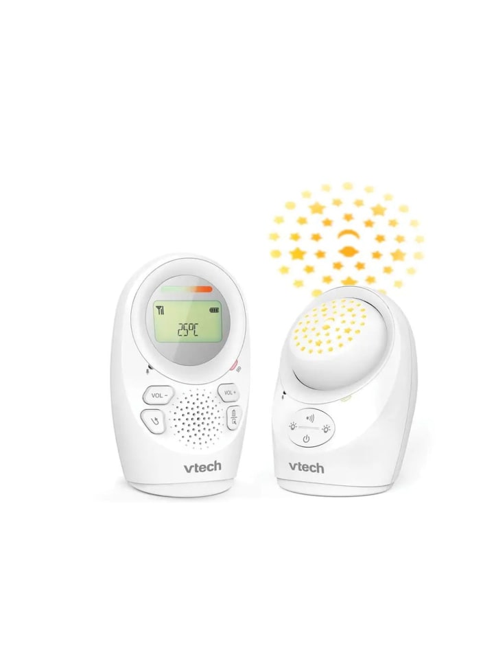 Audio Babyphone mit Projektionsnachtlicht in Weiß ab 0 Monate