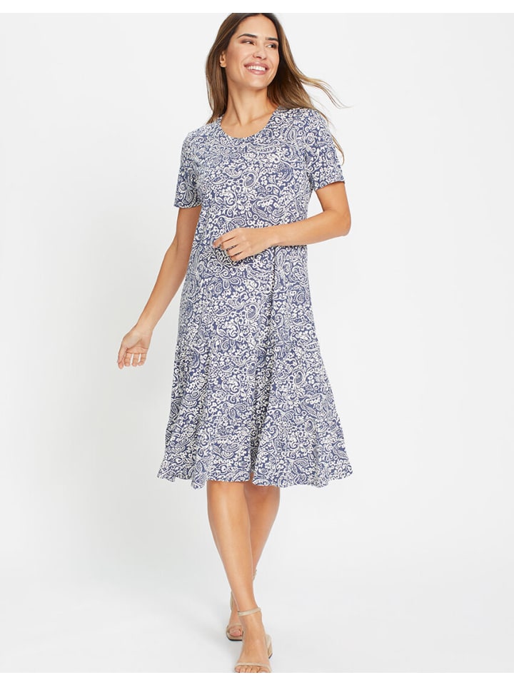 Jerseykleid in Indigo Denim