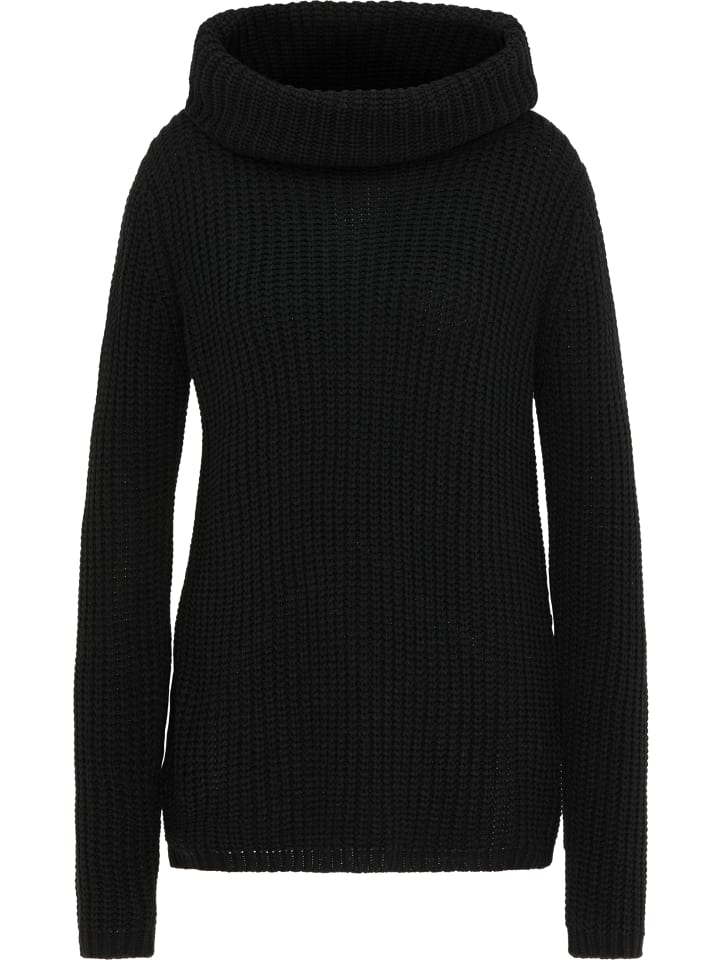 Women Pullover Mit Rollkragen in Schwarz