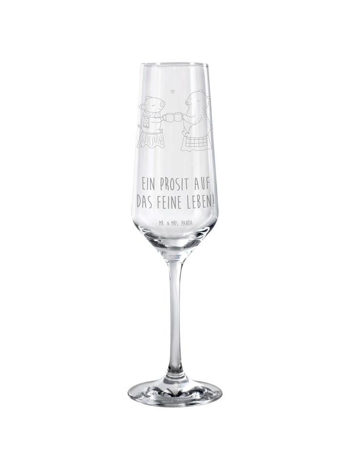 Champagnerglas Glühschwein Sause mit Spruch in Transparent