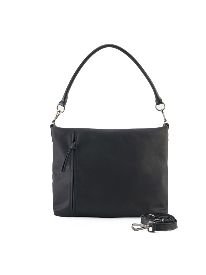 Beyond Schultertasche Leder 33.5 cm black
