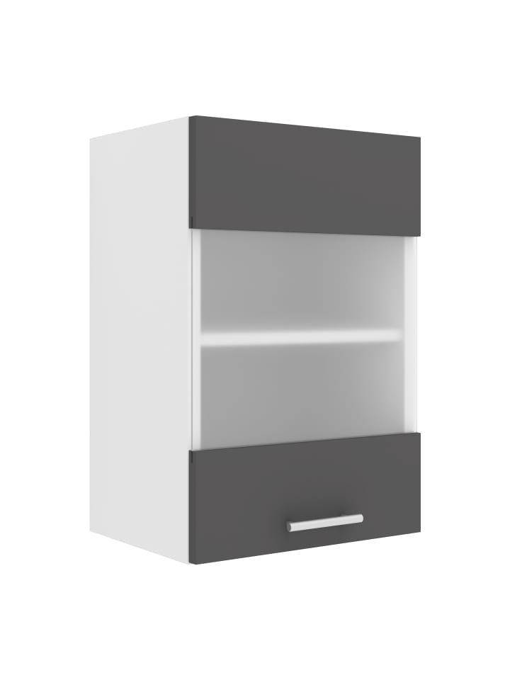 Küchenschrank B. 40 cm Hängeschrank Küche Esilo in Weiß / Anthrazit