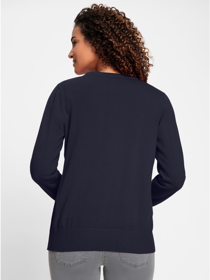 Strickjacke in marine