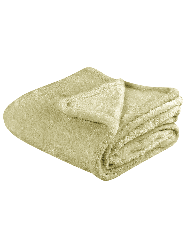 Kuscheldecke NAMDU in Grün - (W) 125 x (H) 0.5 x (L) 150 cm