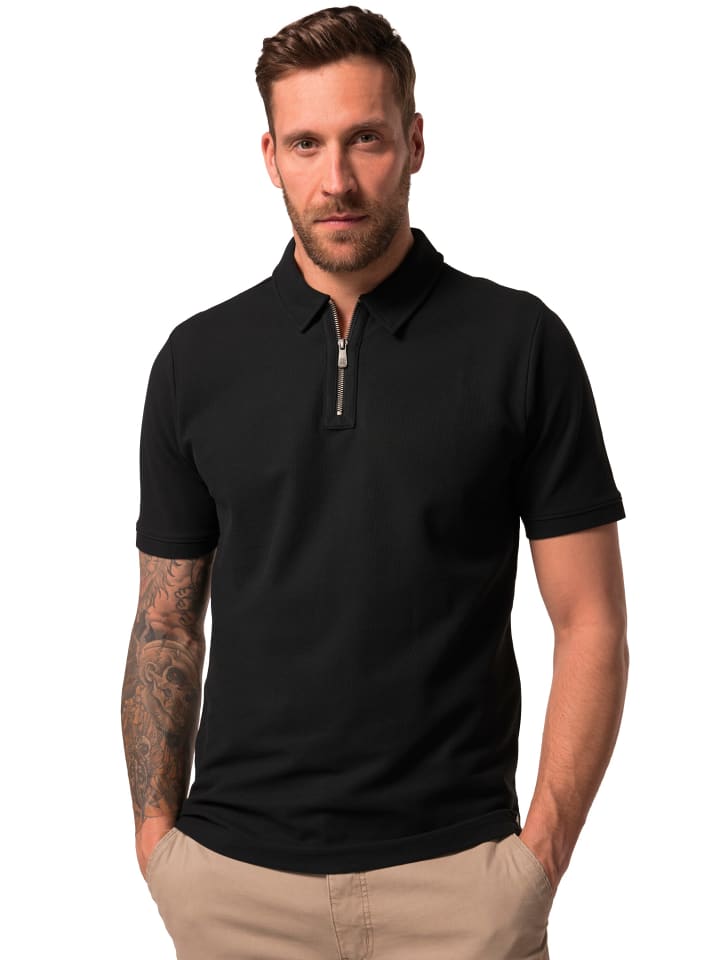Poloshirt in schwarz