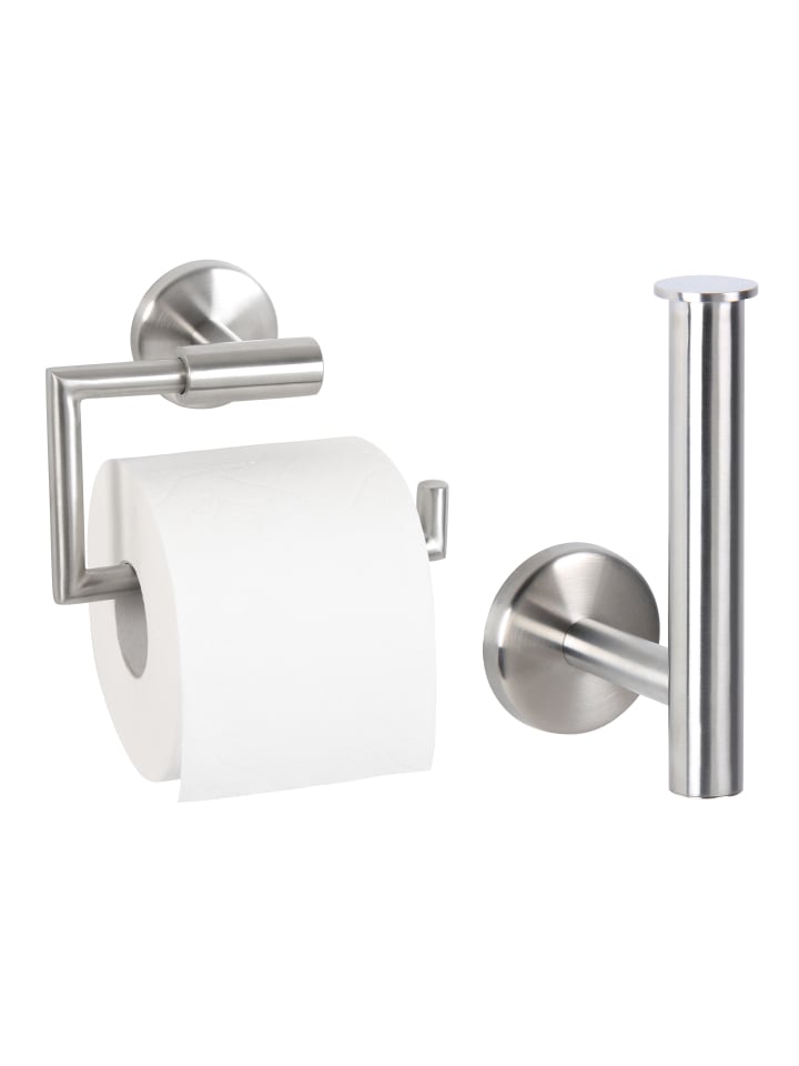 Toilettenpapierhalter PIAZZA 2er Set ca. 15,5 x 11 x 6 cm (B/H/T)