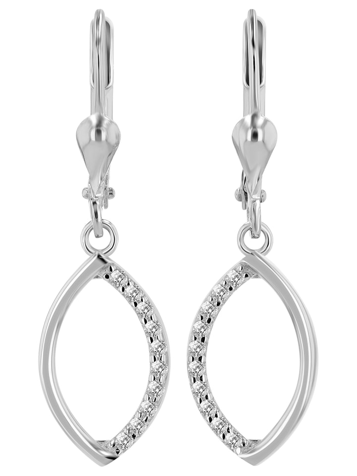 Damen Anhänger aus 333 Gold mit Zirkonia in silber