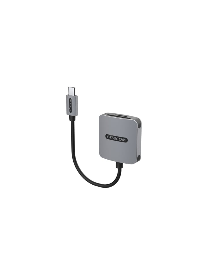 Sitecom USB-C-Kartenleser UHS-II (312 MB/s) in Grau