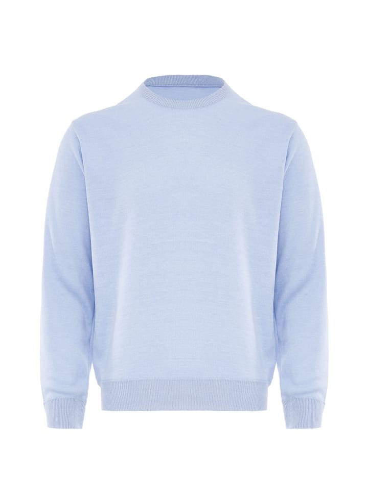 Damen Pullover in Hellblau Melange