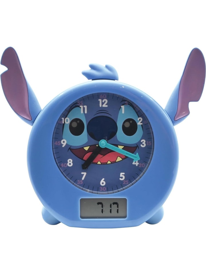 Lilo & Stitch Wecker Kinderwecker Nachtlicht Perfekt in Schwarz