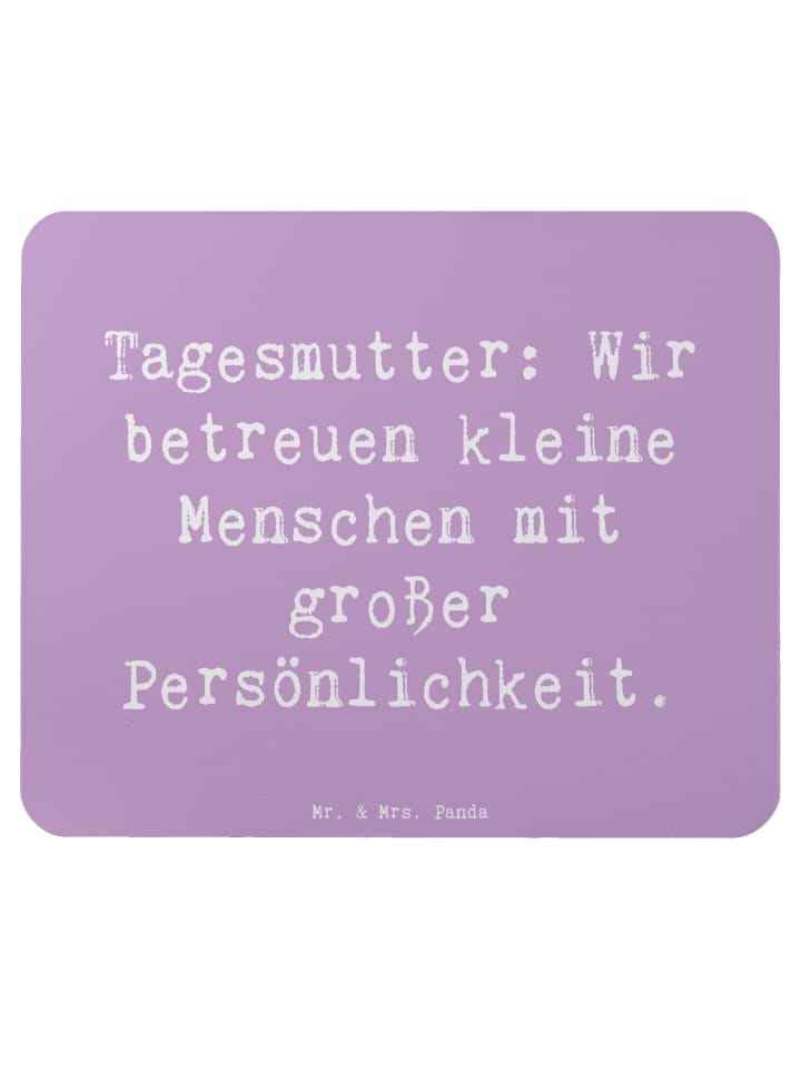 Mousepad Spruch Tagesmutter Persönlichkeit mit ... in Lavendeltraum