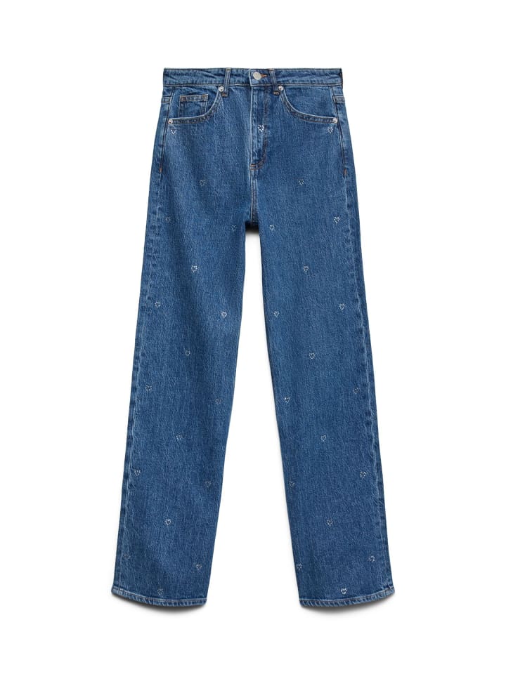 Weit geschnitten in Medium Blue Denim