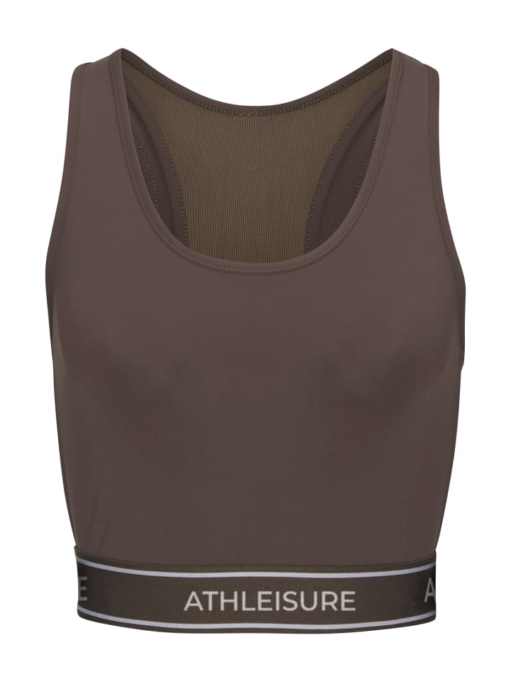 Crop-Top in braun
