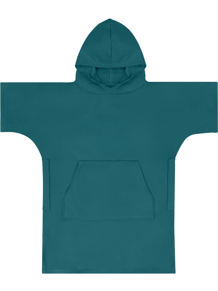 Kinder Mikrofaser Badeponcho Luquillo in Petrol