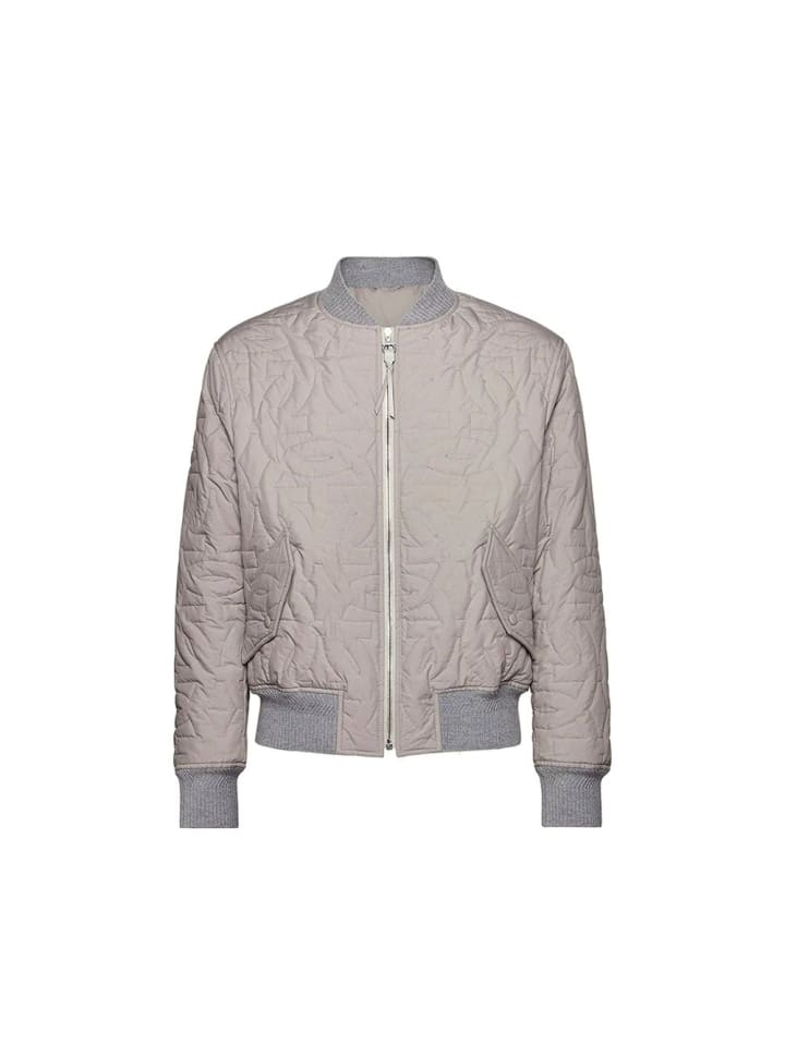 Grau Polyester Bomberjacke