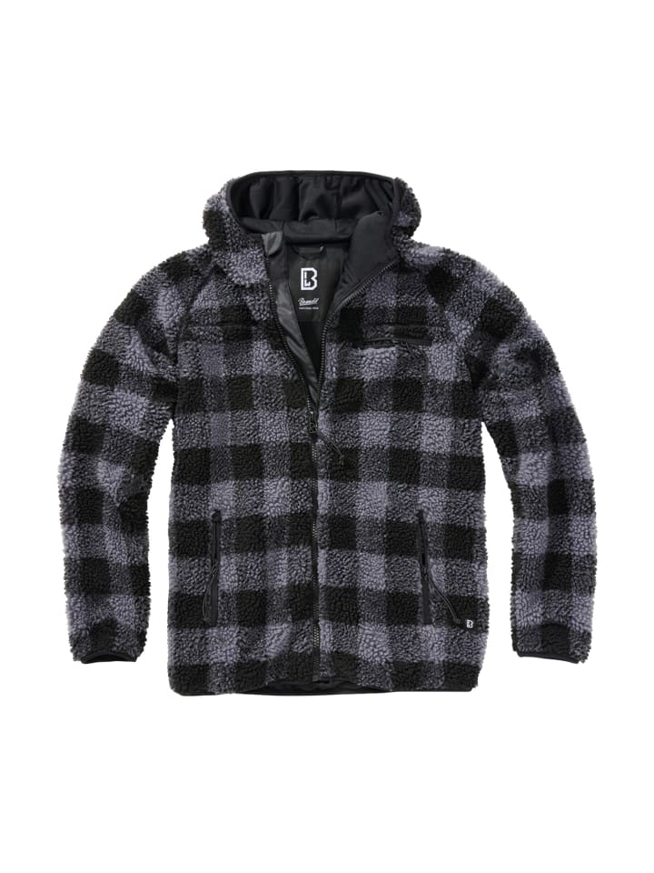 Fleece Jacket in black/grey