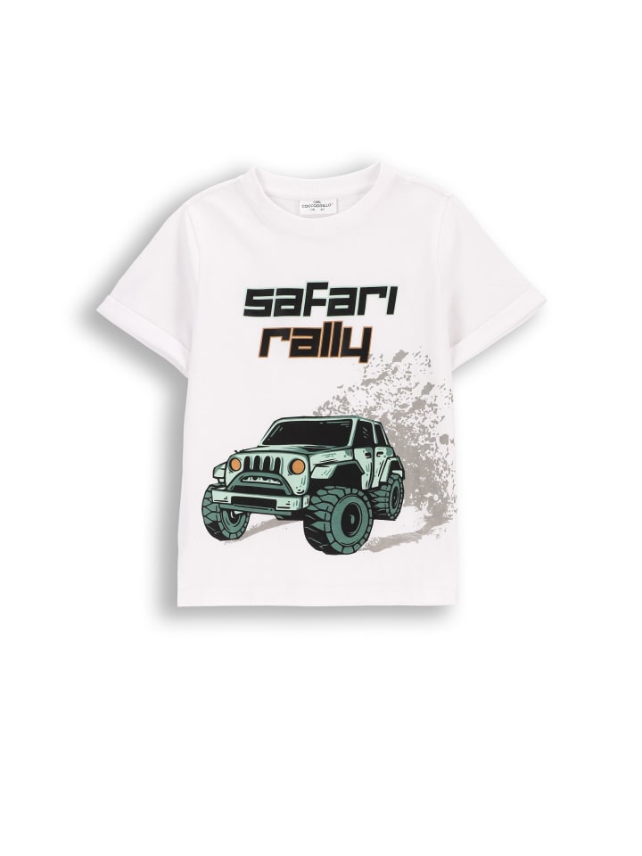 T-Shirt mit kurzen Ärmeln in weiß