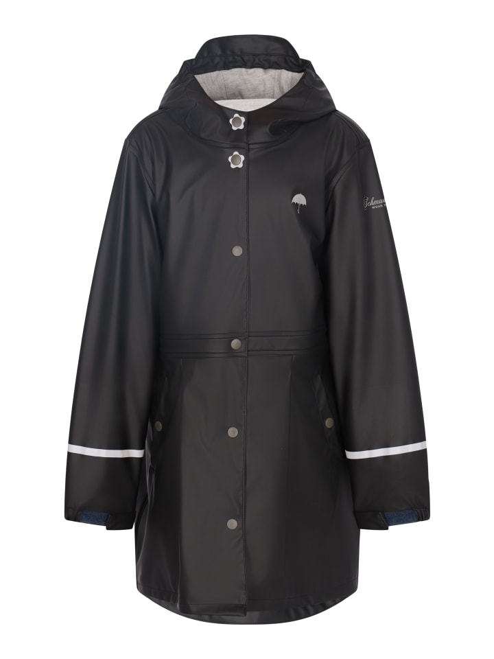 Mädchen Regenmantel in Schwarz