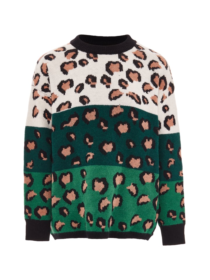 Damen Strickpullover in Oliv