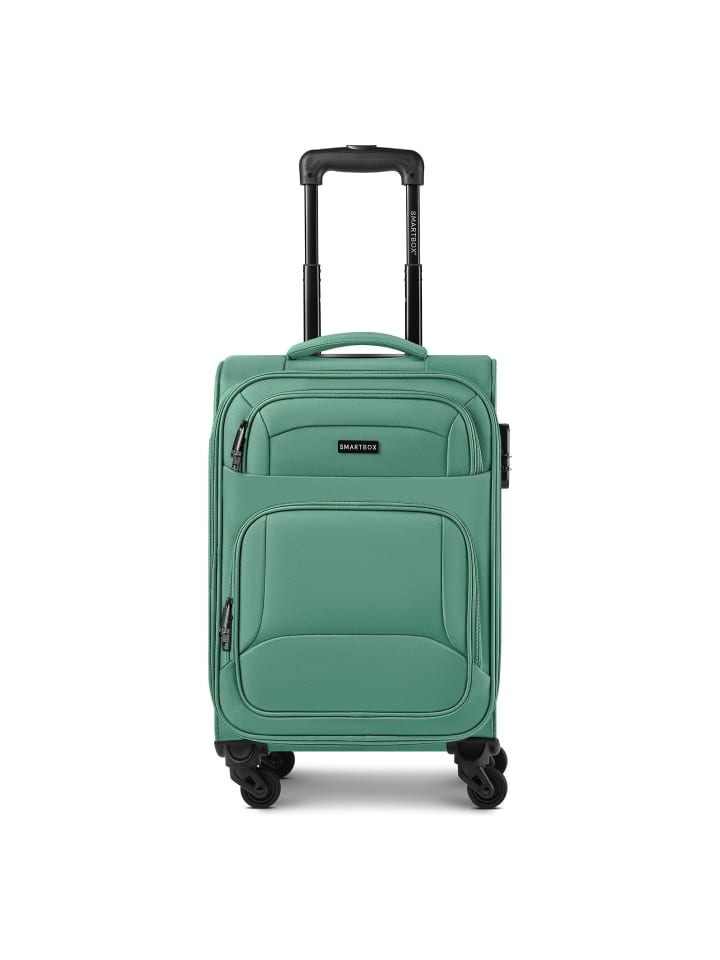Edition 04 4 Rollen Kabinentrolley 55 cm mit Dehnfalte eukalyptus