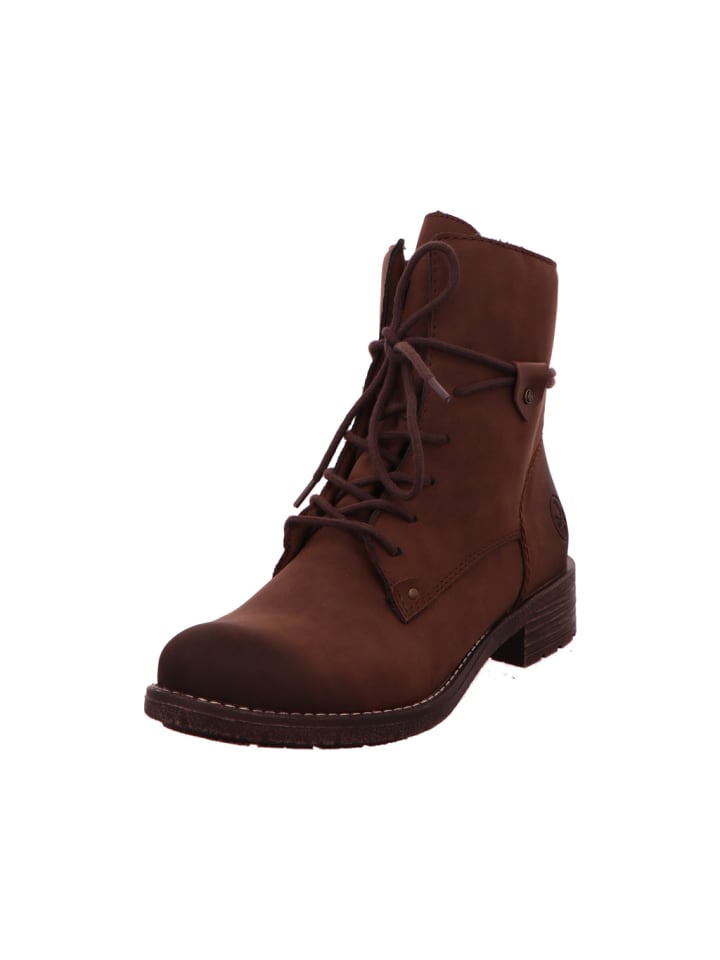 Schnürstiefelette in braun