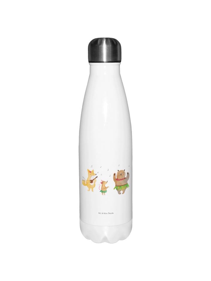Thermoflasche Waldtiere Aloha ohne Spruch in Weiß