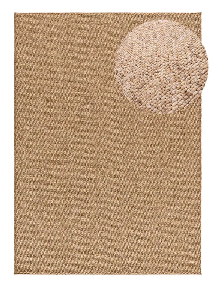 Waschbarer Kurzflor-Teppich PETRA in natürlich