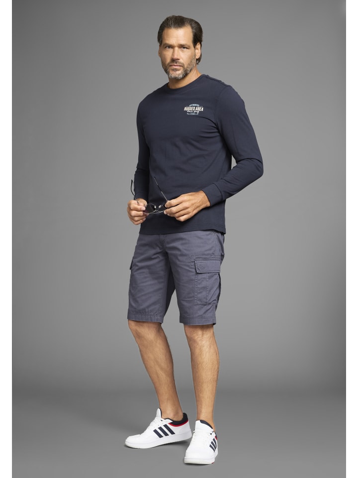 Langarmshirt in marine