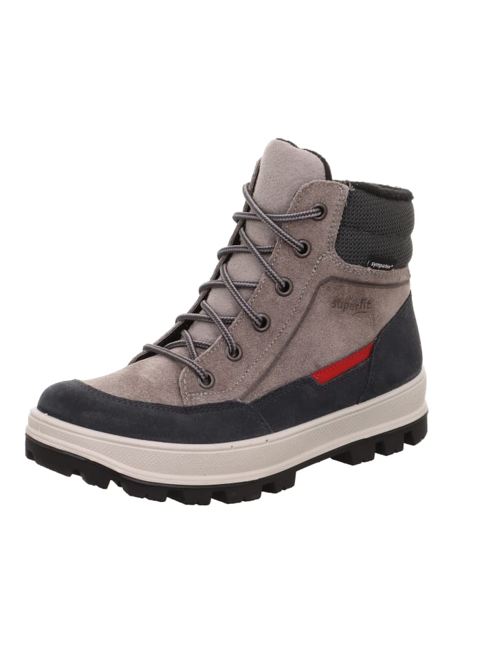 Winterstiefel TEDD in Grau/Rot