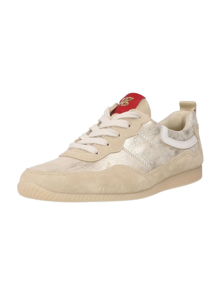 Sportliche Schnürschuhe in Beige