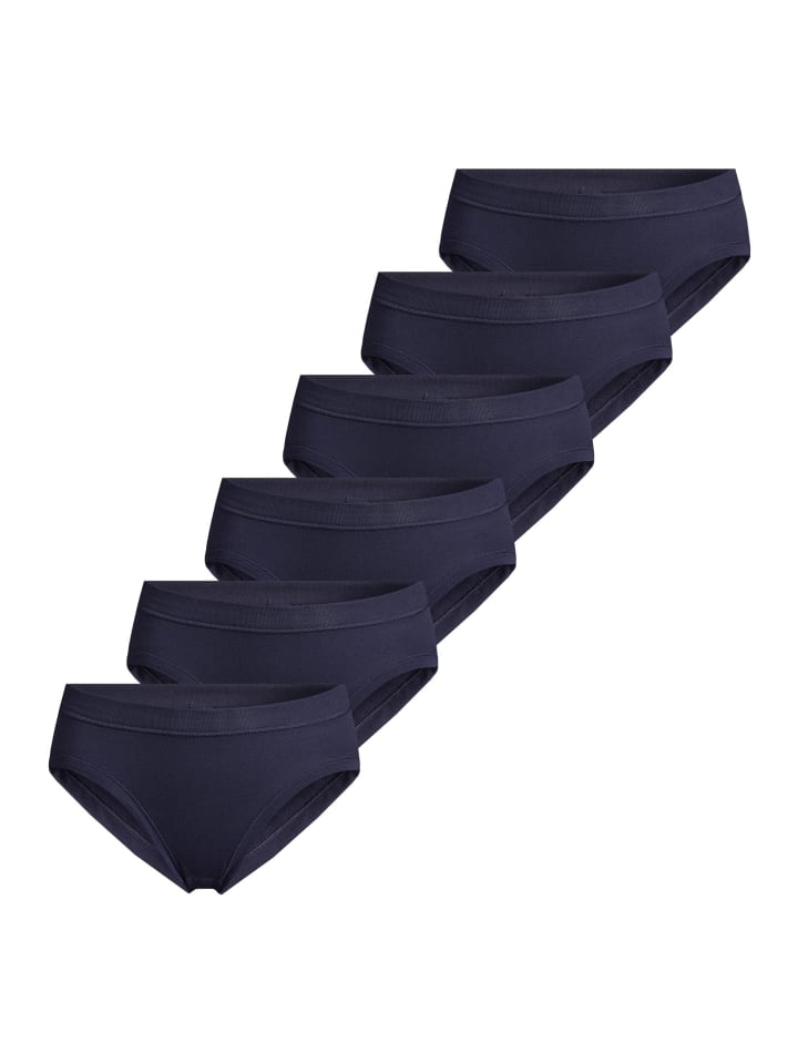 Hüftslip Feinripp in Marine
