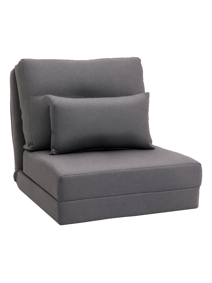 Schlafsessel in Dunkelgrau 80L x 60B x 56H cm