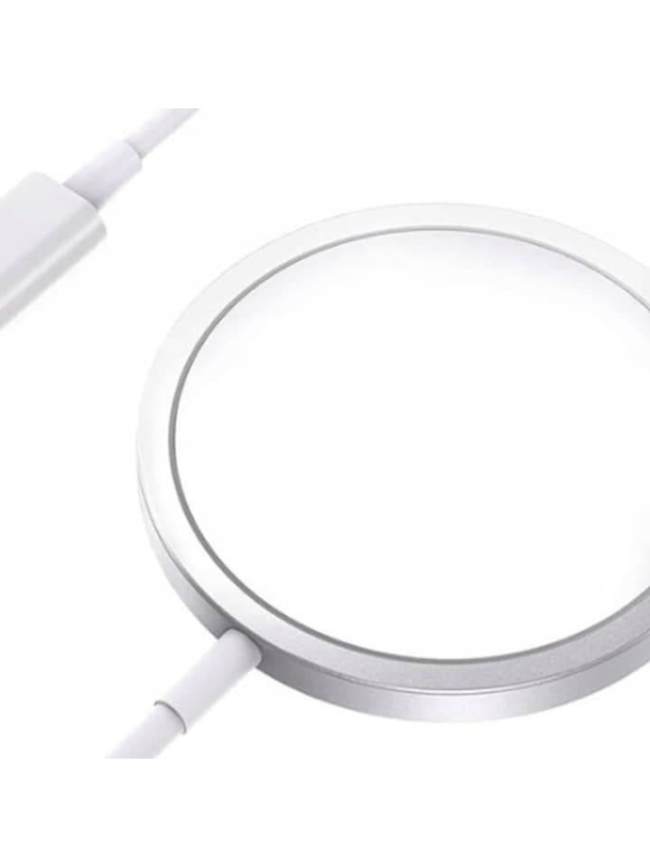 Teltech induktives kabelloses Ladegerät MagSafe USB 15W 1m weiß