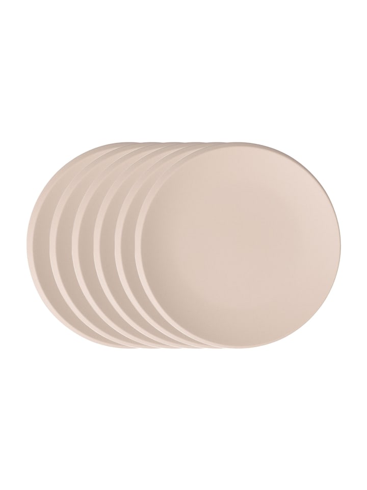 6er Set Frühstücksteller NewMoon in Beige ø 24 cm