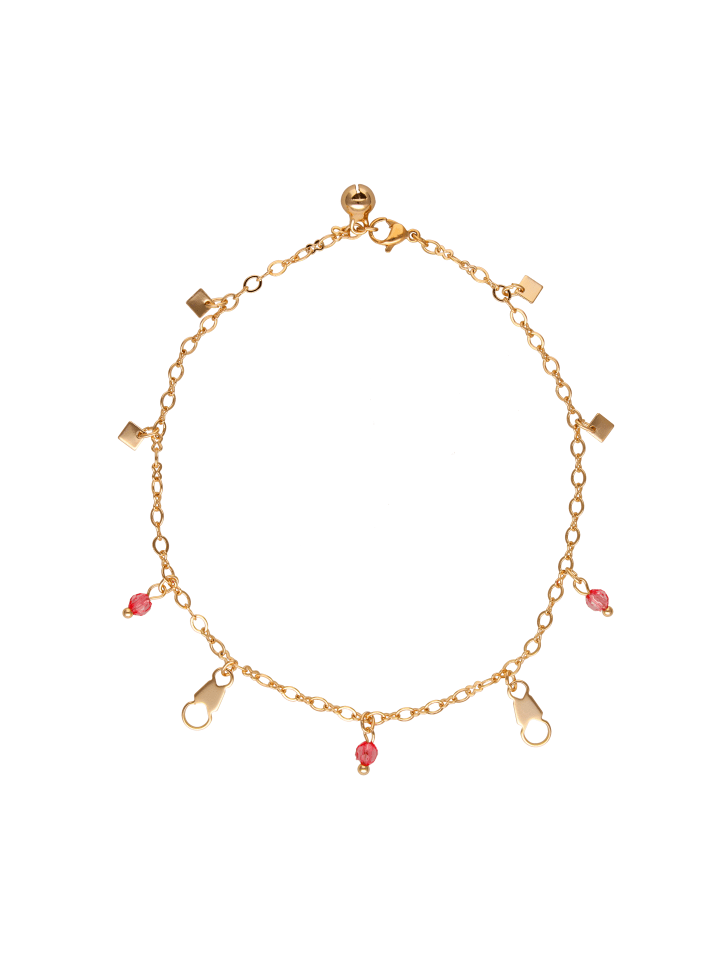 Women Anklet in Rose Gold Pink