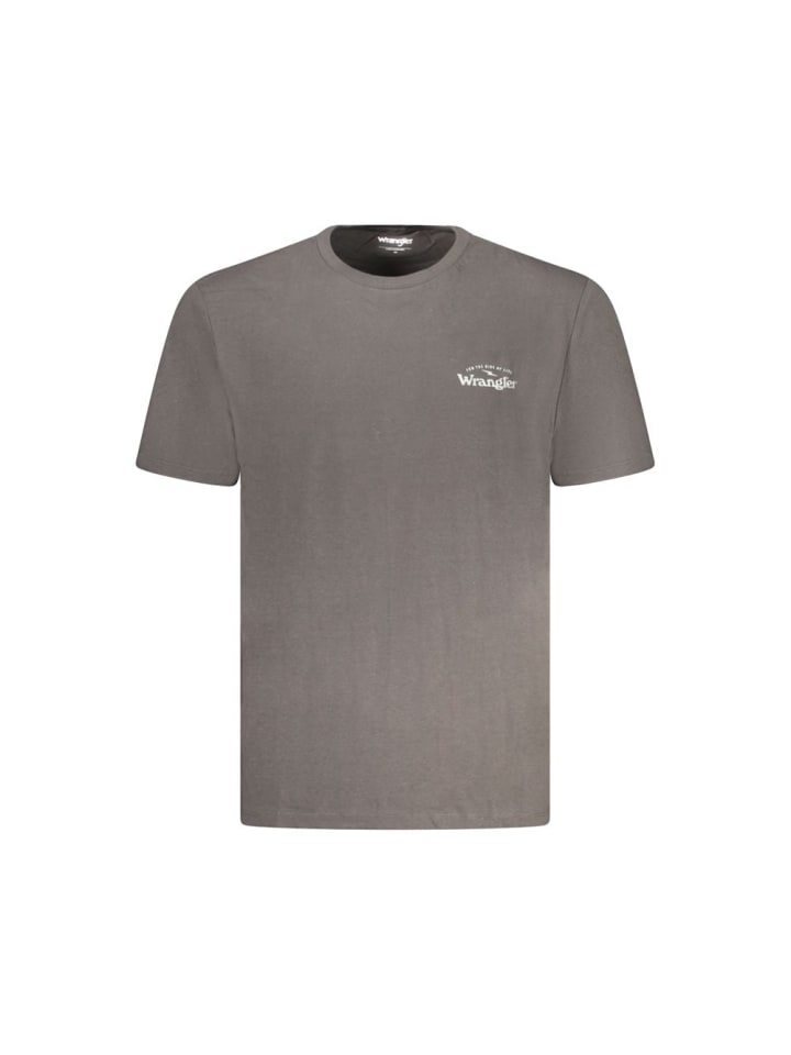Schwarz Baumwolle Herren T-Shirt