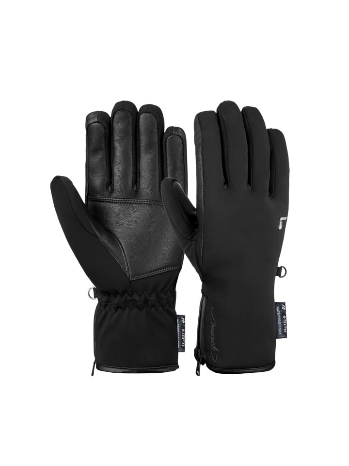 Finger Skihandschuhe in schwarz