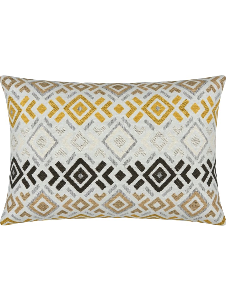 Jacquard Kissenhülle York Boho in curry