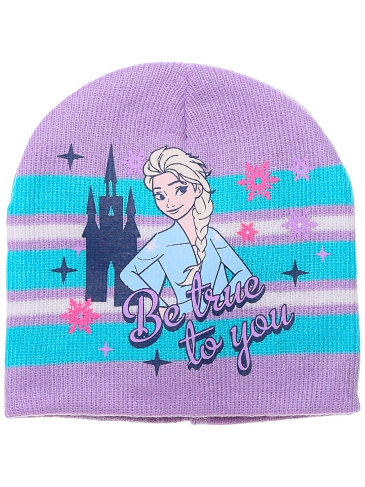 Wintermütze Disney Frozen in Lila