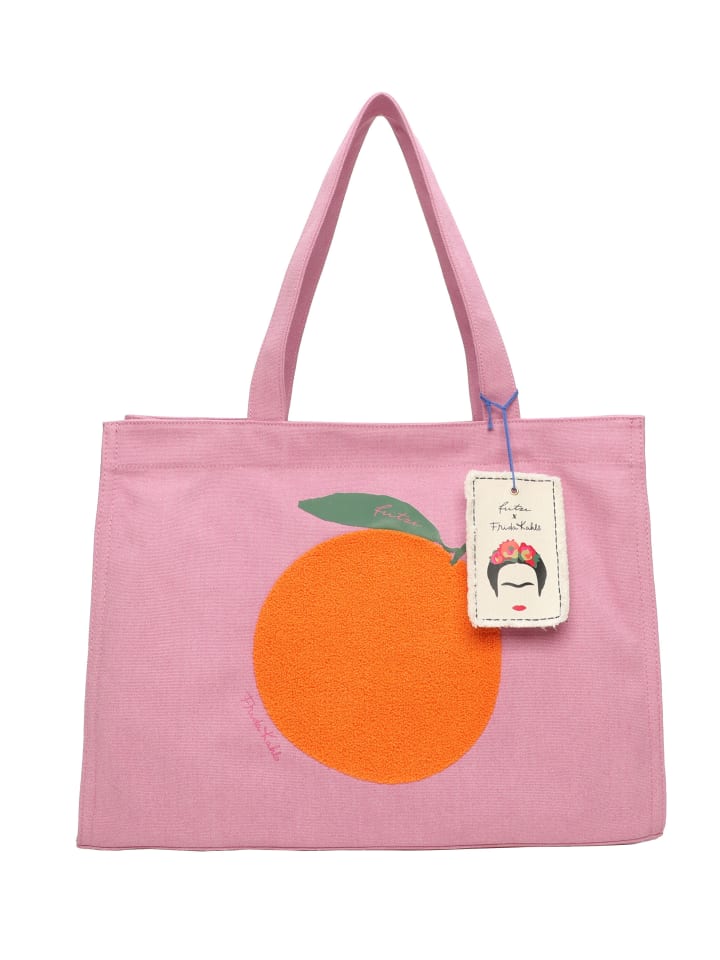 Shopper Fritzi x Frida Kahlo in Rosa