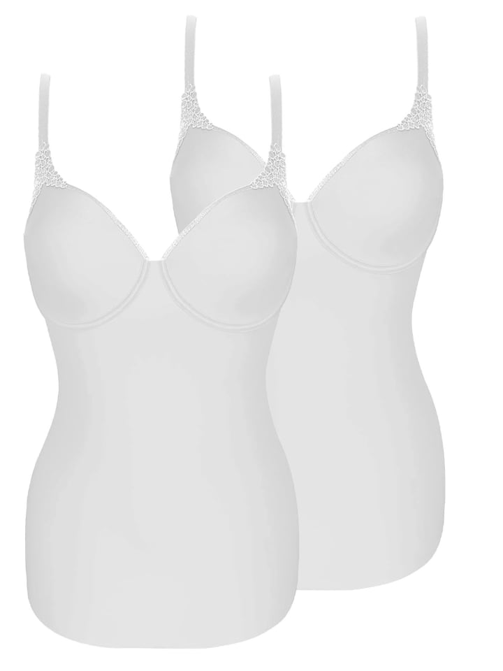 2er Pack Spacer BH Hemd Carola in weiss weiss