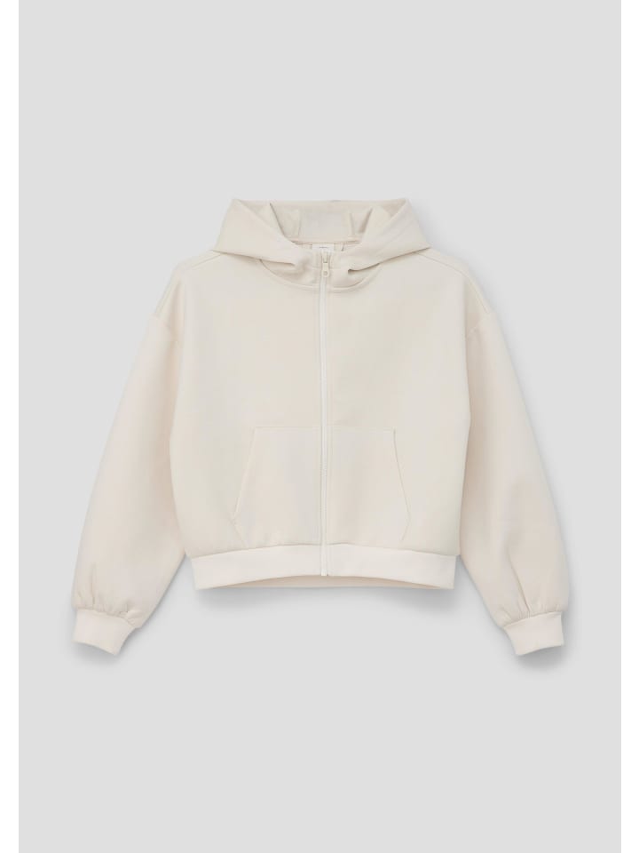 Sweatshirt Jacke in 0330_wollweiß