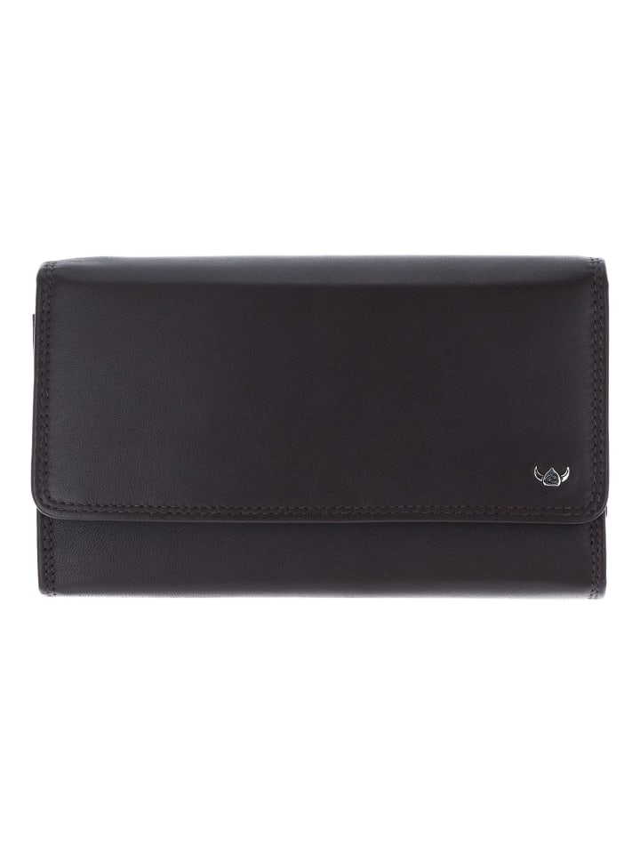 Polo Geldbörse RFID Leder 17 cm dunkelbraun