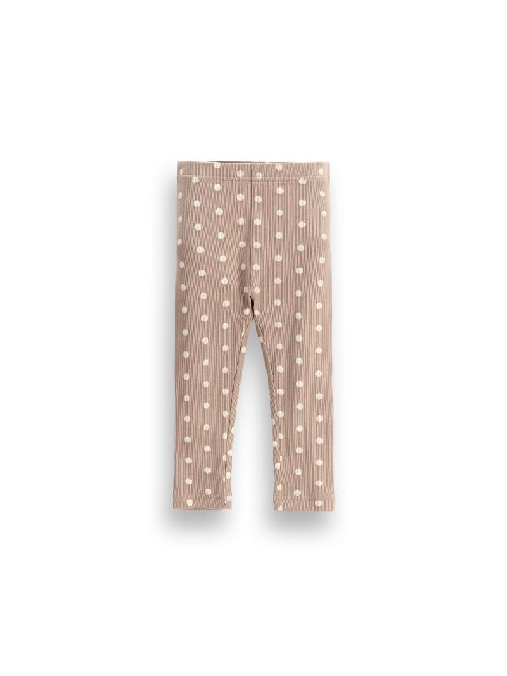 Rippstrumpfhosen für Babys in beige