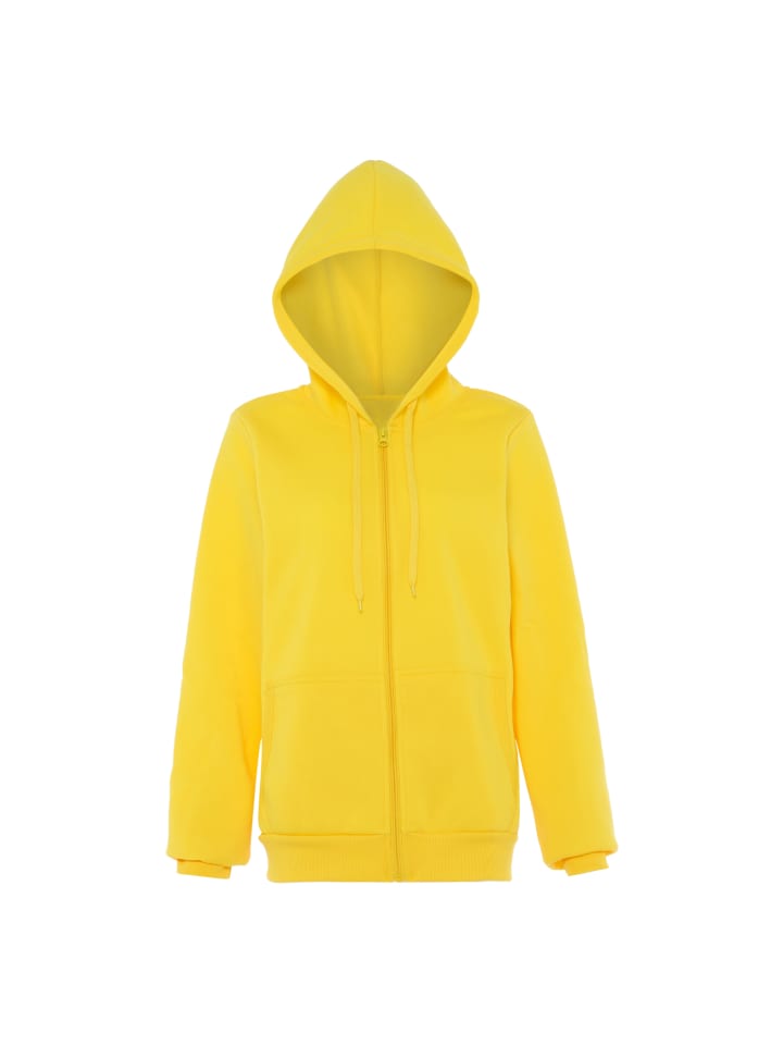 Damen Kapuzenjacke in Gelb
