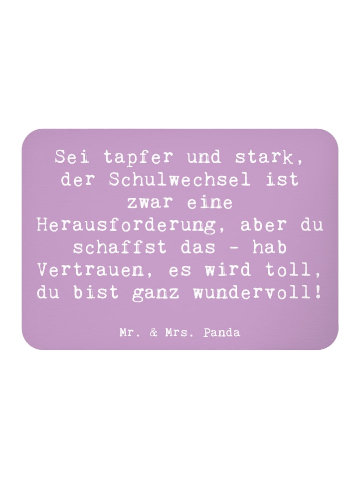 magnet Spruch Einen Schulwechsel bewältigen mit... in Lavendeltraum