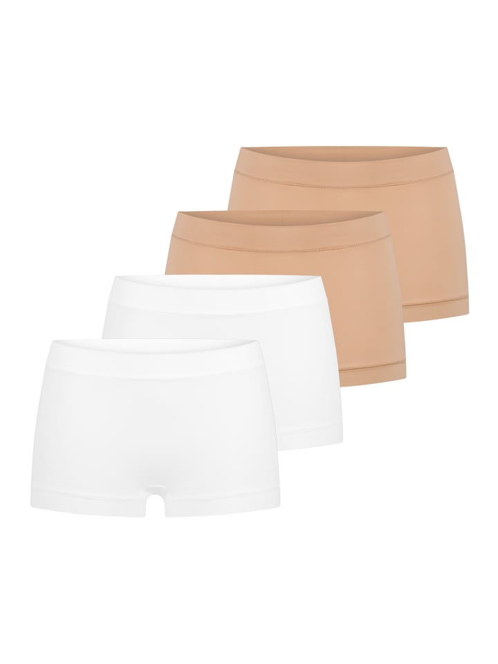 Boyshort Unique Micro in Weiß / beige